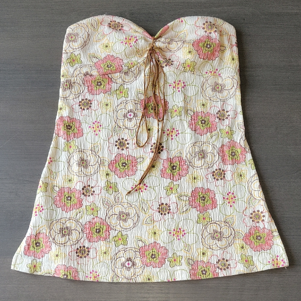Self Esteem Floral Strapless Top